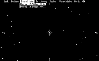 Sternzeit atari screenshot